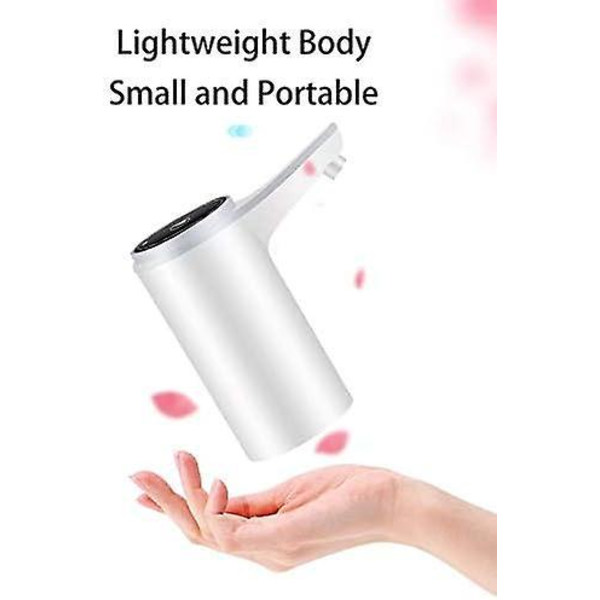 Bærbar USB-opladningsvanddispenserpumpe til 5-20 liters flasker med aftageligt design