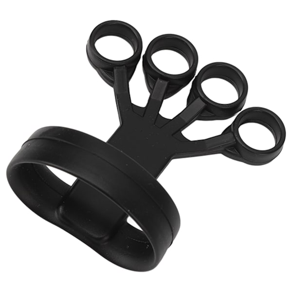 Finger Training Exerciser 4 Fingers Silicone Grip Vahvuussormiharjoittelija kalliokiipeilyyn Fitness Training Musta 5kg / 11lb