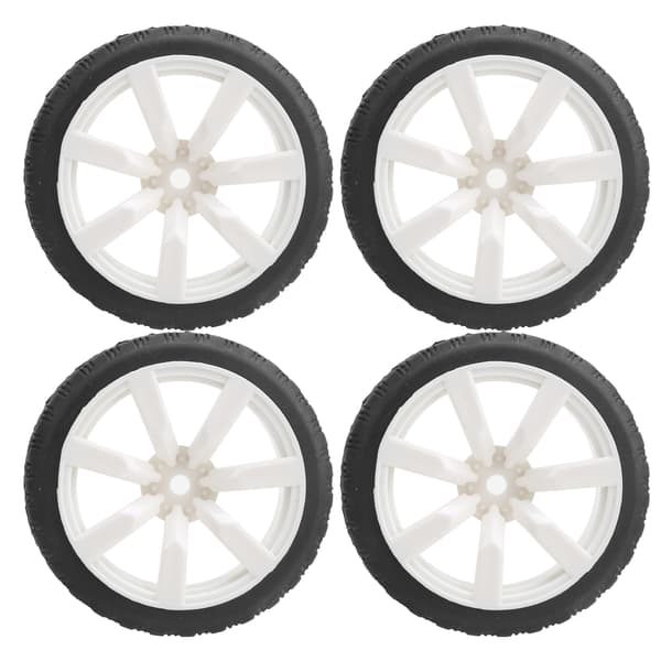 65 mm diameter RC halkfria däck gummi ersättningsdäck passar för WPL D12 1/10 bil