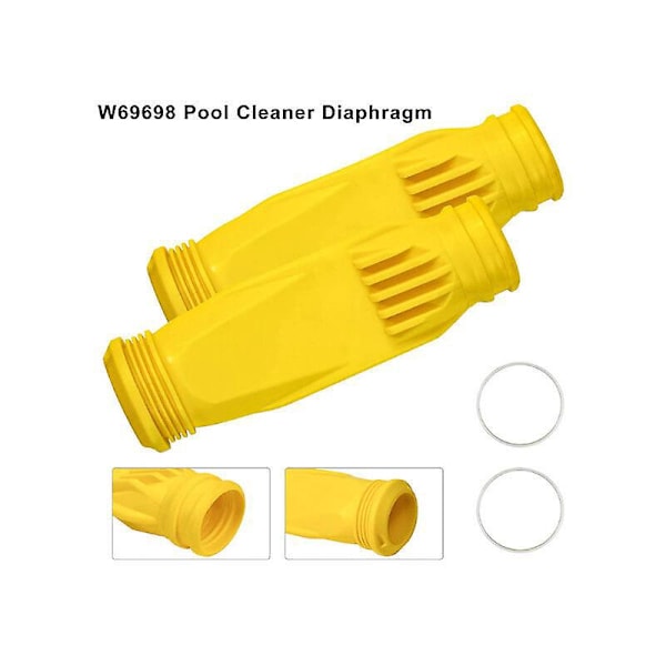 W69698 Langtidsholdbare membraner med ring til Zodiac Barracuda G3 G4 Poolrenser 2 stk.