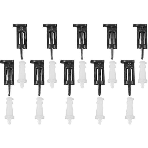 10 plastmonteringsklemmer for 4-veis CPU-kjølere 1155 775 (som avbildet)