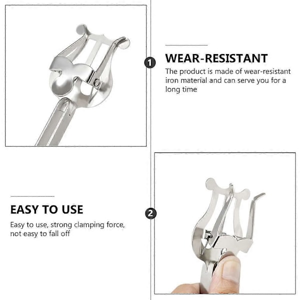 Trompet Lyre Sølv Trompet Lyre og Flip Folder Letvægts Trompet March Lyre Trompet March Musikholder