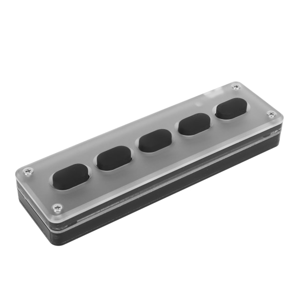 5 taster programmerbart tastatur USB kablet trådløst Bluetooth Dual Mode Mini Silikon Mute Gaming Keyboard for Office Music Svart