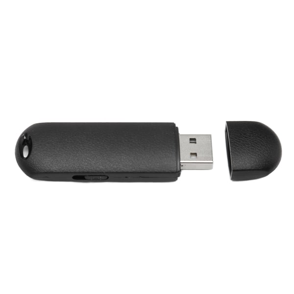 USB-optager HD-støjreduktion Stemmeaktiveret Sikker One Key-optagelse Mini-optager til forelæsningsmøde Neutral Engelsk Sort 16GB