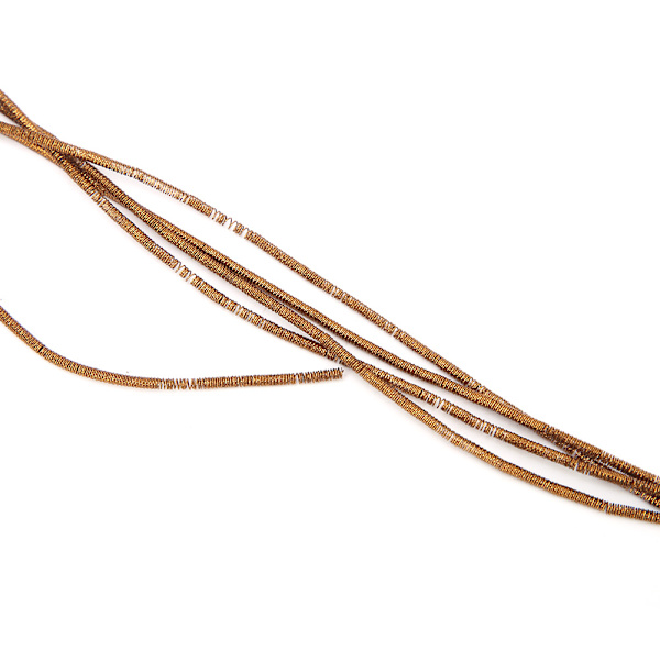 Broderigarn Koppartråd Sömnad Sömnad Glans 1,5 mm Dia. Manuell DIY-sträng Kaffe