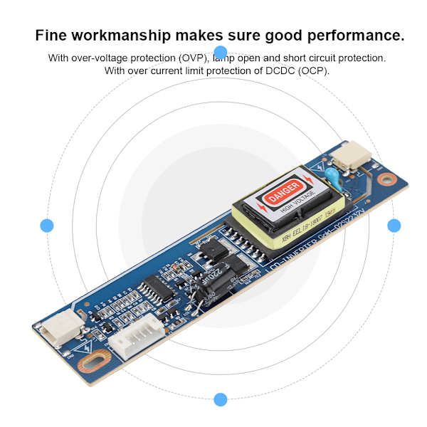 CCFL dobbel lampe stor port høytrykks inverterkort for 10-22\" LCD-skjermbaklys 10-28V
