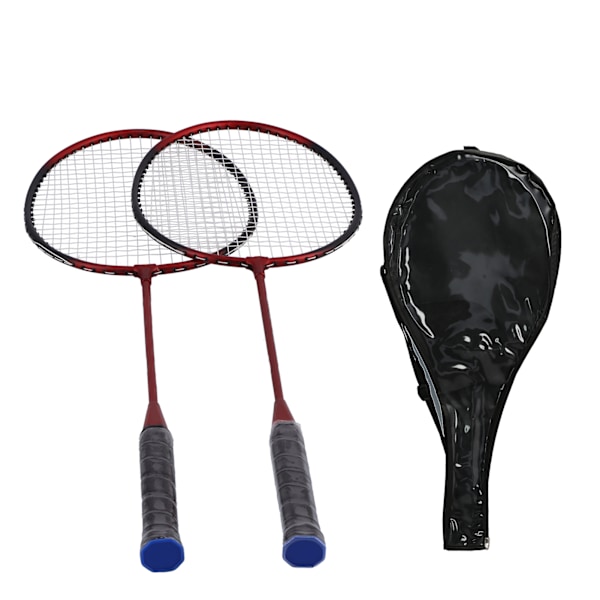 SG8005 Badmintonracketset för 2 spelare, lätta dubbelracketar i fiber för vuxna och barn