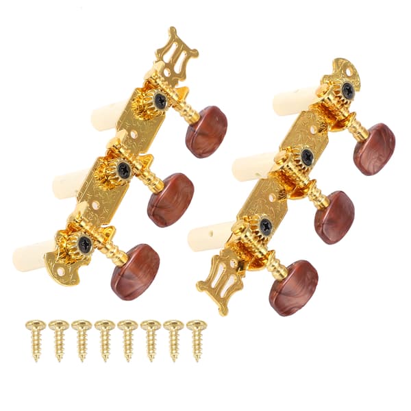 2 st Klassiska Gitarrstämskruvar Mekanik Stämapparat Set Musikinstrument Tillbehör