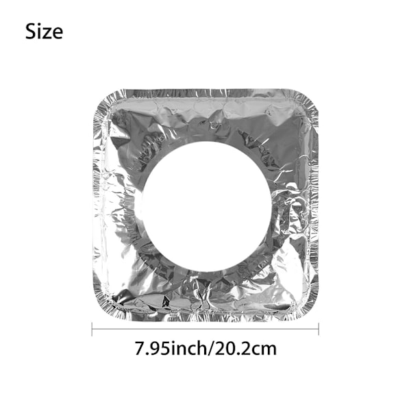 40 st engångsunderlägg i aluminiumfolie för gasspis
