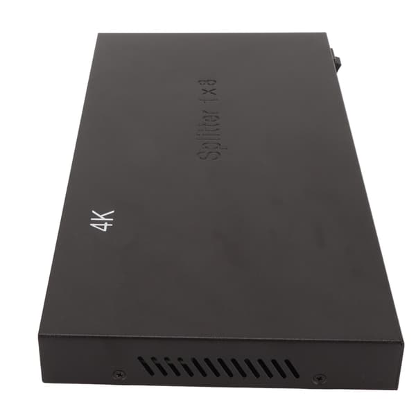 HD multimediegrensesnittsplitter 4K 1x8 lydvideodistributør med lader for PS3 4 5 for Switch TV-skjerm PC US-plugg