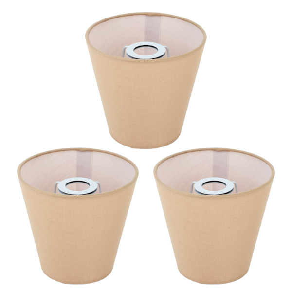 3 st tyglampskärmar innovativ E14 interventionsmodell modern tyglampskärm dammskydd för sovrum sängbord khaki