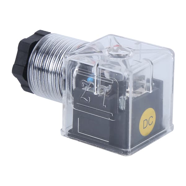 5 stk. Solenoid Spole Stik Hydraulisk Ventil Transparent Spænding Universelt Tilbehør DC24