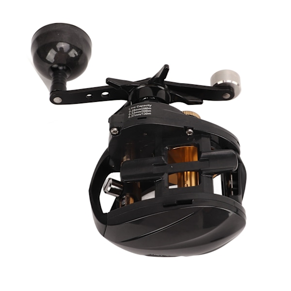 Fiske Baitcasting Rulle Lågt Brus Kolfiber Rulle Metall Kropp Baitcaster Rulle för Fiske Vänster Hand