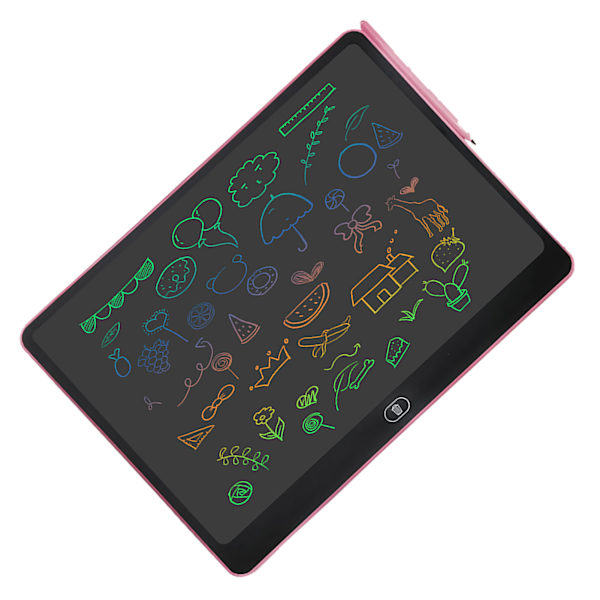 16 tuuman elektroninen LCD-kirjoitustaulu, värikäs piirustus Doodle -taulu, tabletti ulkoilmatkalle, vaaleanpunainen