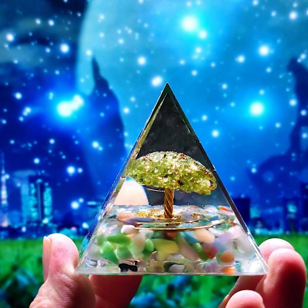 Drenge Krystal Kugle Grus Pyramide Hjem Håndværk Skrivebord Harpiks Ornamenter til Fødselsdagsgave ZD B2 EE STIL 12
