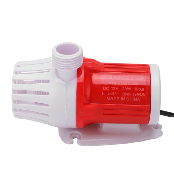 Boosterpump Vatten Cirkulerande Borstlös 1200L/h 20W DC12V för Akvarium