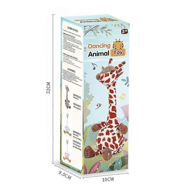 Elektrisk Dukke Snakkende Giraff Gjentar Det Du Sier Ristende Hode Elektrisk Interaktivt Animert Leketøy Snakkende Venn Elektrisk Leketøy Etterligner Tale Rec