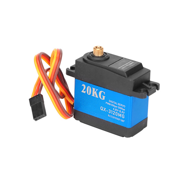 QX‑3120MG Vattentätt Servo 20KG Hög Hastighet Metallväxel Digital Servo för Flygplan Bilmodell