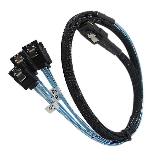 Liittimet Mini Sas Sata -kaapeli 1m Sas Sff-8087 - 4 Sata -kaapeli 12 Gbps Hhd-data
