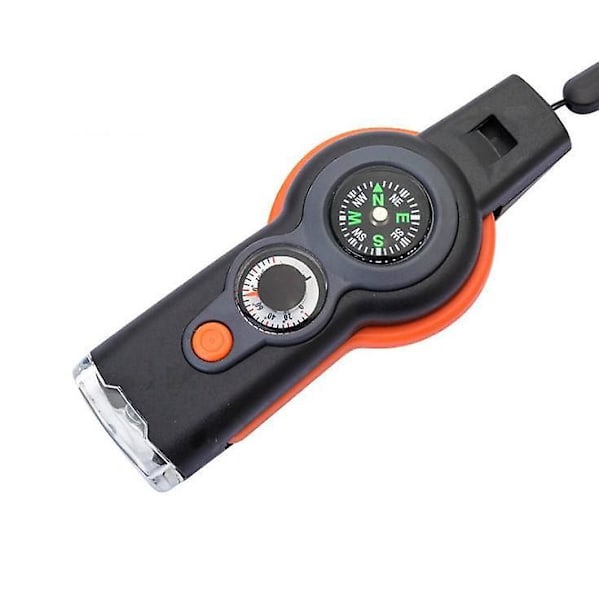 7-i-1 Nødhjelpsfløyte Utendørs Multifunksjonelt Verktøy med Lanyard Perfekt for Kajakkpadling Båtfarting Vandring Camping