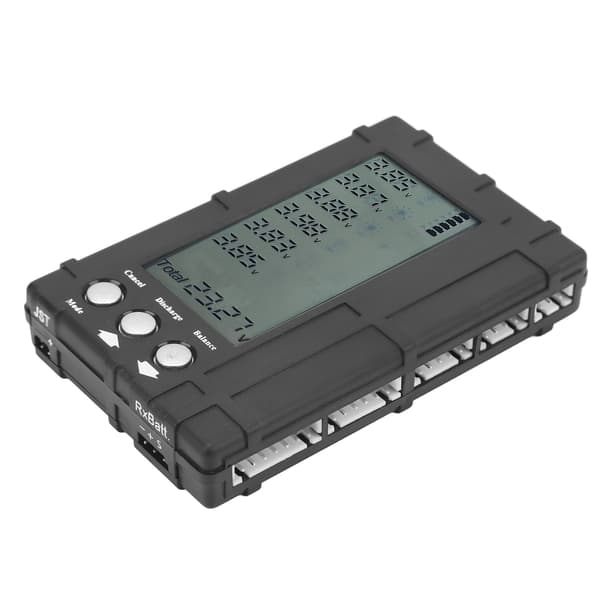 3 i 1 batterikapacitetskontroll balanseringsurladdare digital LCD-display batterimätare för modellflygplan