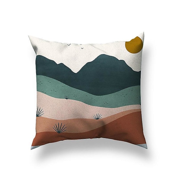 Tyynynpäälliset 6 kpl, 45 x 45 cm, koristeelliset kauniit tyynyliinat autoon, sohvalle, kodin sisustukseen (6 eri tyyliä)