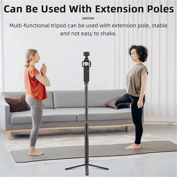 Mini Stativ Fickkamera Skrivbordsstativ Hållare Selfie Sticks L