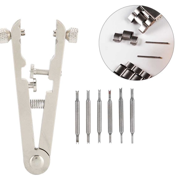 V-formad klockband Rem Länkstift Spring Bar Remover Tång Watch Reparationstillbehör