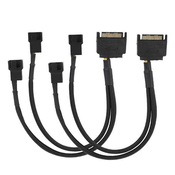 SATA 15Pin - 2*4Pin jäähdytystuulettimen power 2-tie muunnin 22AWG-kaapeli