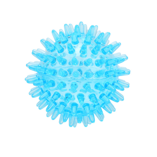Spikig boll ihålig mjuk transparent styrka återhämtning övning stressavlastning massageboll för hand handled 7cm