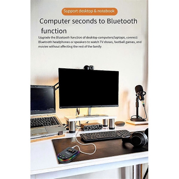 5.3 Bluetooth Sändare Mottagare 2-i-1 Bluetooth Adapter