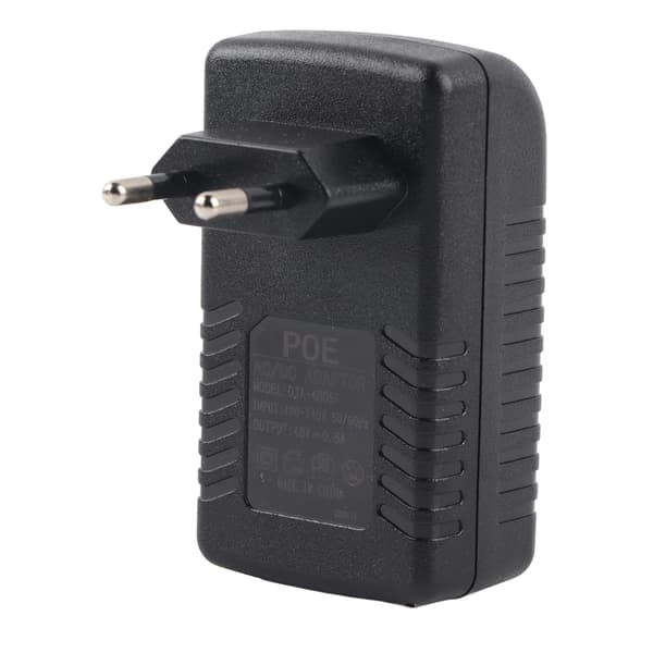 DC 48V 0.5A Strømforsyningsinjektor 24W POE Adapterplugg 100-240VEU