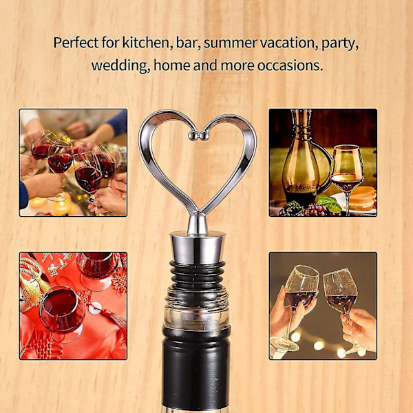 Vinstoppare Set - 3 st, Plast Rund Huvud, Flaskförslutare för Vin, Champagne, Rödvin, Öl