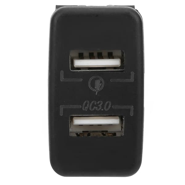 Dobbelt USB Billader Strømstik Passer til Toyota til Telefoner MP3-afspillere Digitalkameraer Blå