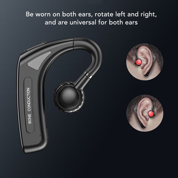 Bluetooth beinledningsørepropper Stereo Bluetooth 5.0 Multifunksjonell Håndfri Trådløs Ørepropp for Døve