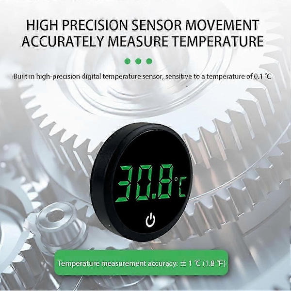 LCD Digital Akvarietermometer Trådlös Pekskärm Temperaturmätare för Terrarium Amfibier