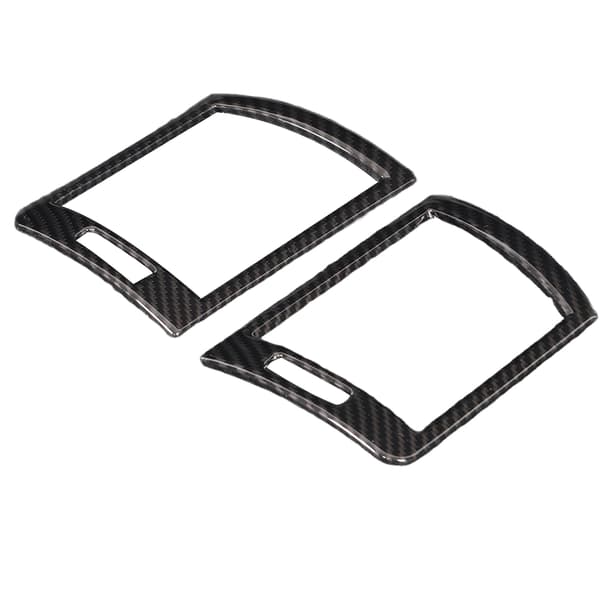 2 stk. Bil Dashbord Side Luftutløpsramme Deksel Trim Karbonfiberstil Erstatning for 3-serie E46 1998-2004