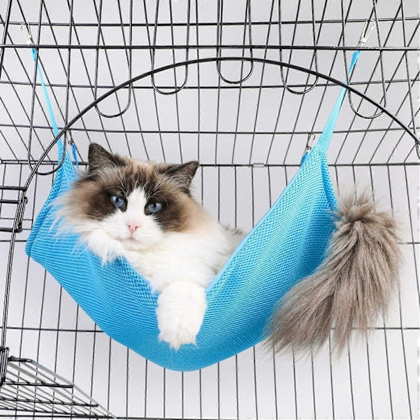 Kat Åndbar Kæledyrsbur Hængekøje Kæledyrsbur Kølemåtte Dobbeltsidet Hængende Kattehængekøje Kæledyrsartikler Katte