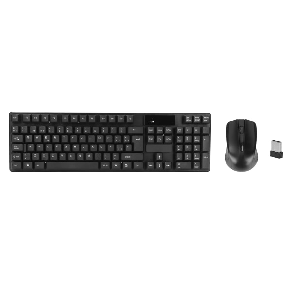 Trådlös Keybdard Mouse Combo Set 2.4G Silent Portable 1600dpi för bärbar dator Bärbar PC Dator