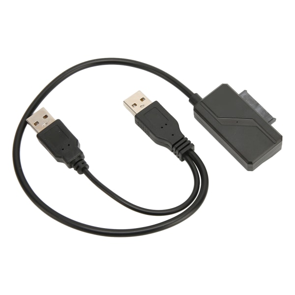 USB2.0 optisk stasjonskabel Ekstern USB til SATA 6 og 7 strømforsyning Bærbar Plug and Play 480 Mbps stasjonsadapter
