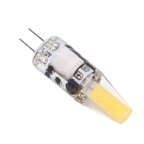 G4 COB lyspære 3W 400LM 2-pins pære for lysekrone Taklampe Bordlampe AC/DC 12V Naturlig lys 4000-4500K