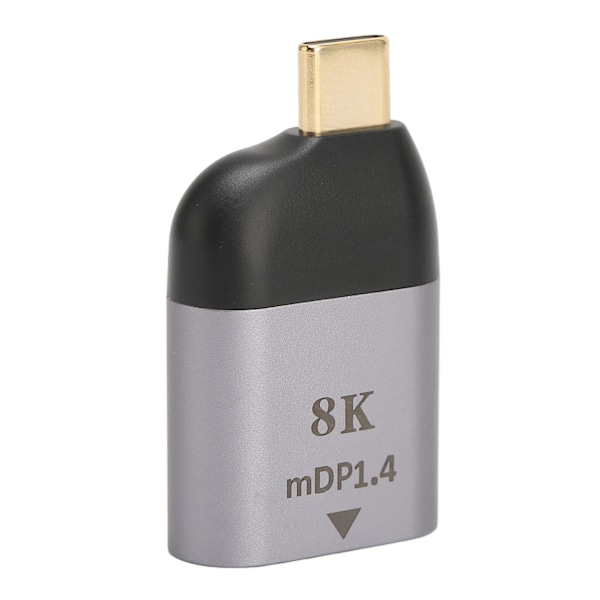 USB C - Mini DisplayPort -sovitin, pieni Plug and Play 8K 60Hz USB Type C -uros - Mini DP -naaras -sovitin