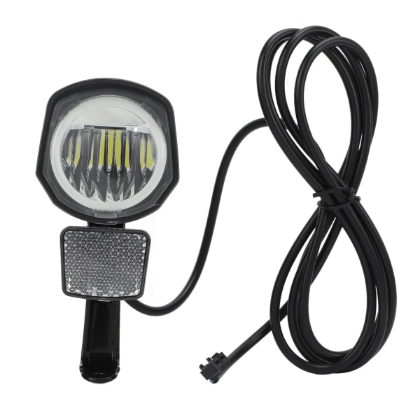 Elektrisk sykkellys foran DC12V til 72V LED-lys SM-plugg 2-piners holdbar ABS Ebike frontlykt for elektrisk sykkel