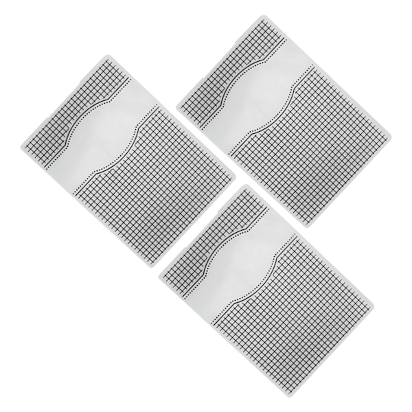 3 stk. Embossing-mapper Unik design konkav konveks teksturmaler for DIY-invitasjoner Kortlaging