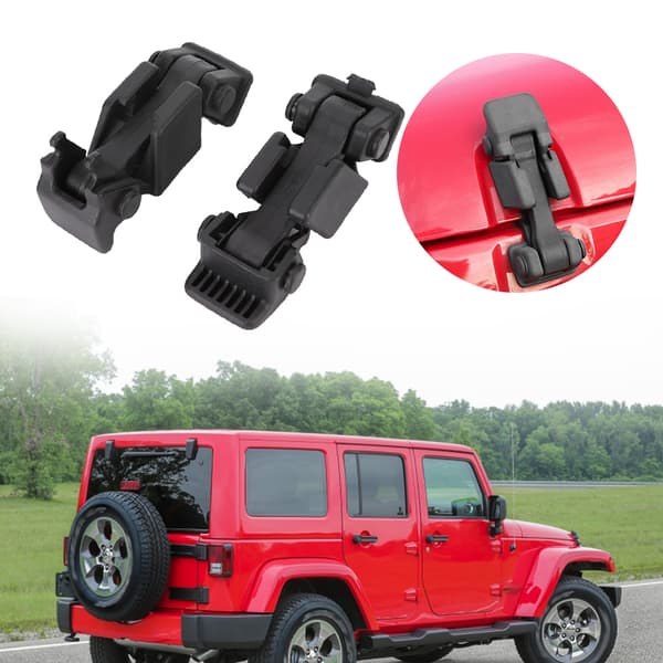 2PCS Bilhuvskydd Spärrtillbehör Passar för Jeep Wrangler JK 2007-2017