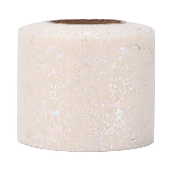 Tulletyg DIY-hantverk Slitstyrka Symfoni Polyester Lätt Bärbar Tulle Rullar 6cmBeige