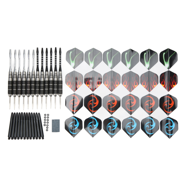 12 st Dart Set Rostfri Stålspets Utsökt Professionell Dart Kit Tillbehör för Dartspelare