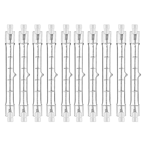 R7S Halogenpære 118 mm 200 W 230 V Pakke med 10 Halogenstavlamper