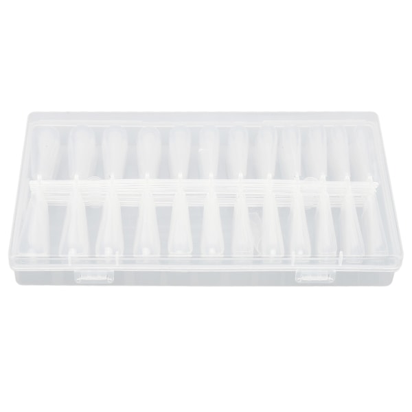 240 stk klare falske neglespidser DIY Full Cover negleforlængelser Gennemsigtige lange spidser til manicure