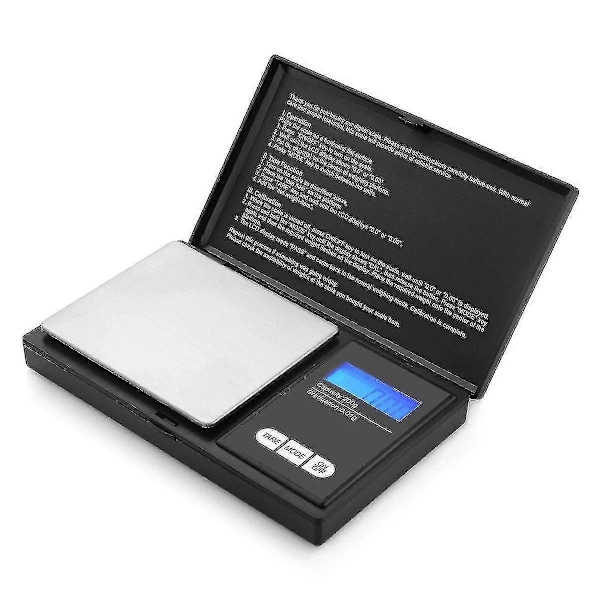 Elektronisk digital lommevekt med LCD-bakgrunnsbelyst skjerm - 0,1g til 1000g 0,01 - 100g